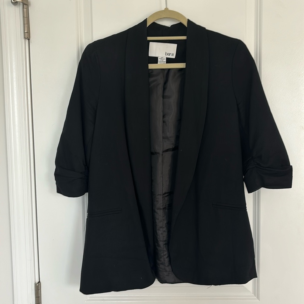 bar III Black Blazer